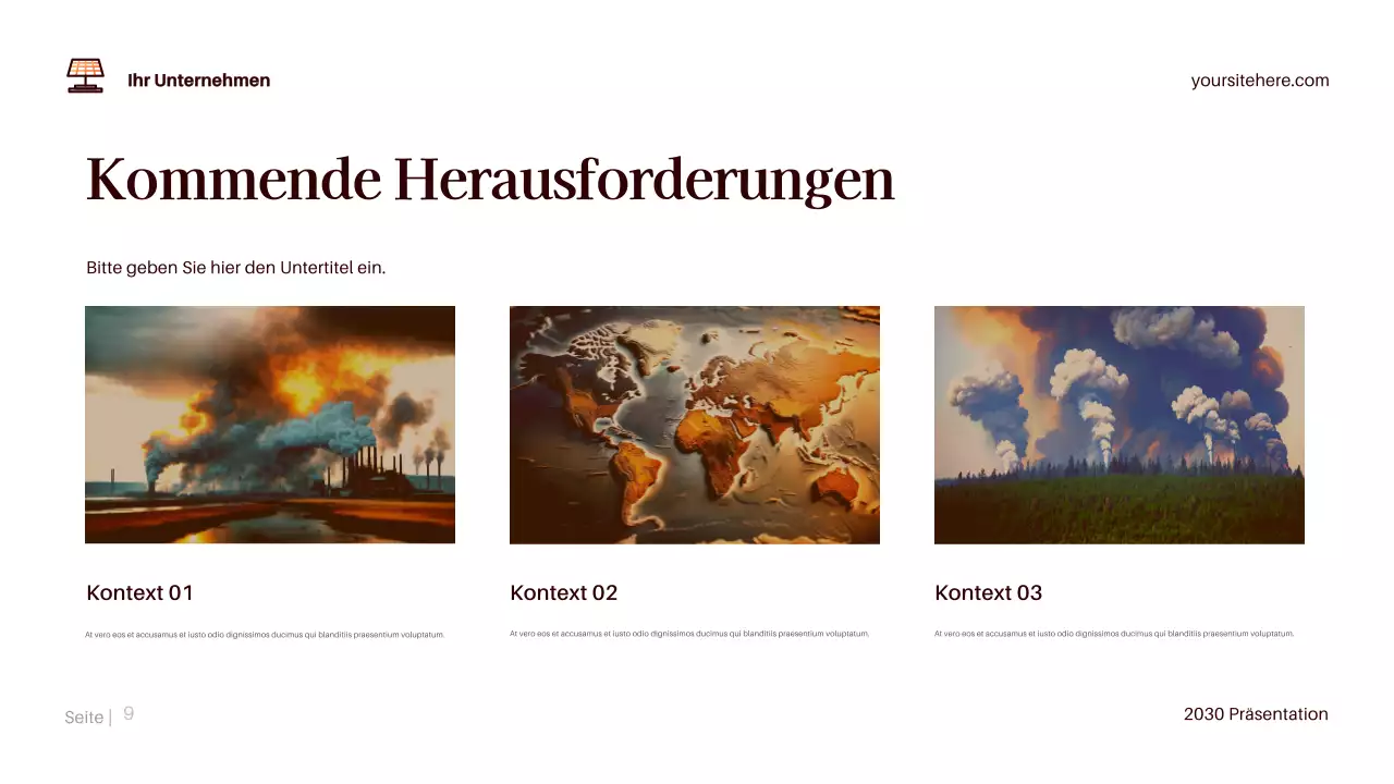 Brown Modernes Klima Präsentation