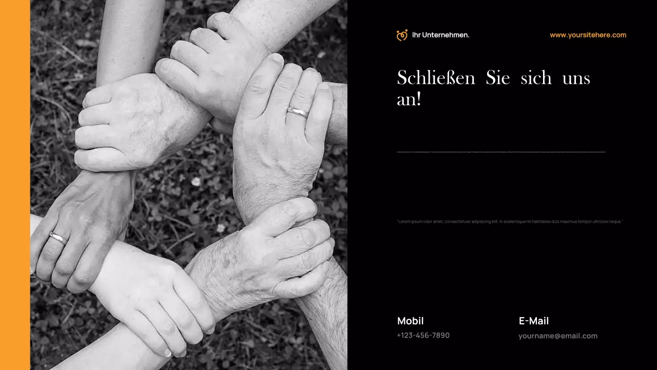 Orange Modern Fundraising-Dokument