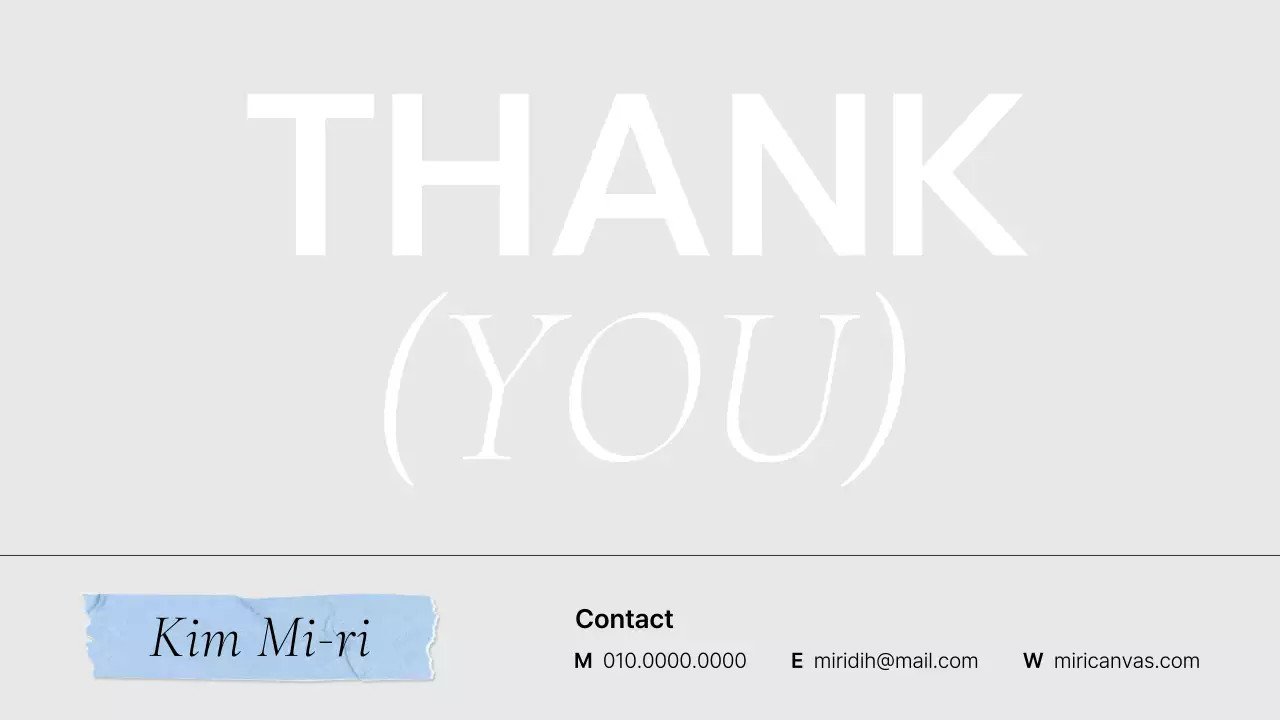 회색 깔끔 포트폴리오 자기소개서