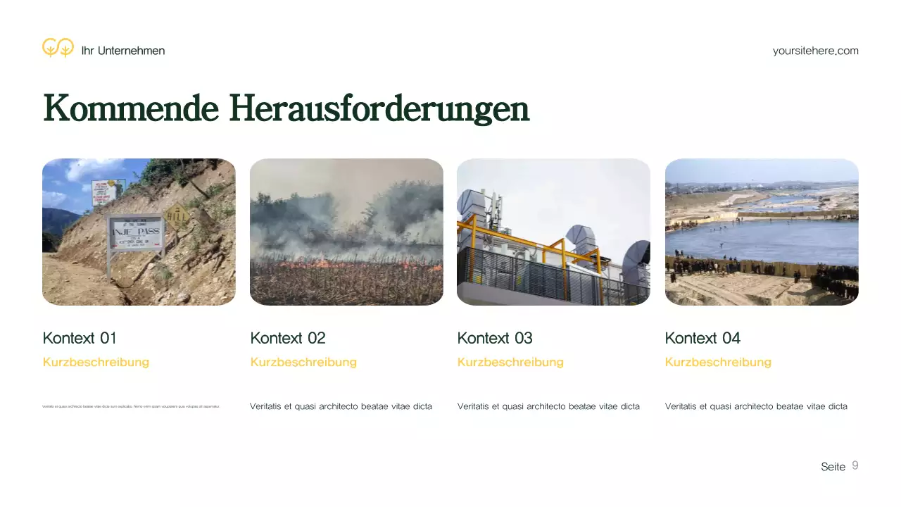 Grüne Moderne Umwelt Präsentation