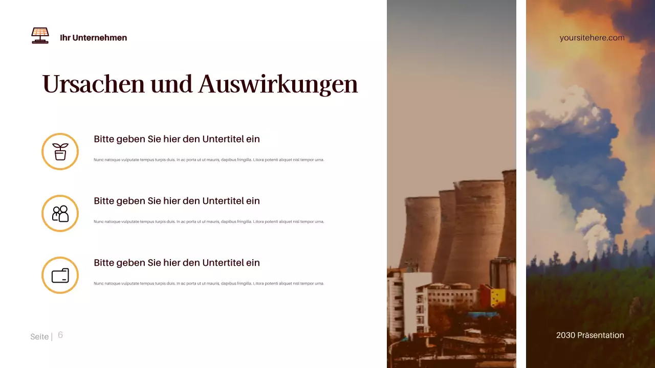 Brown Modernes Klima Präsentation