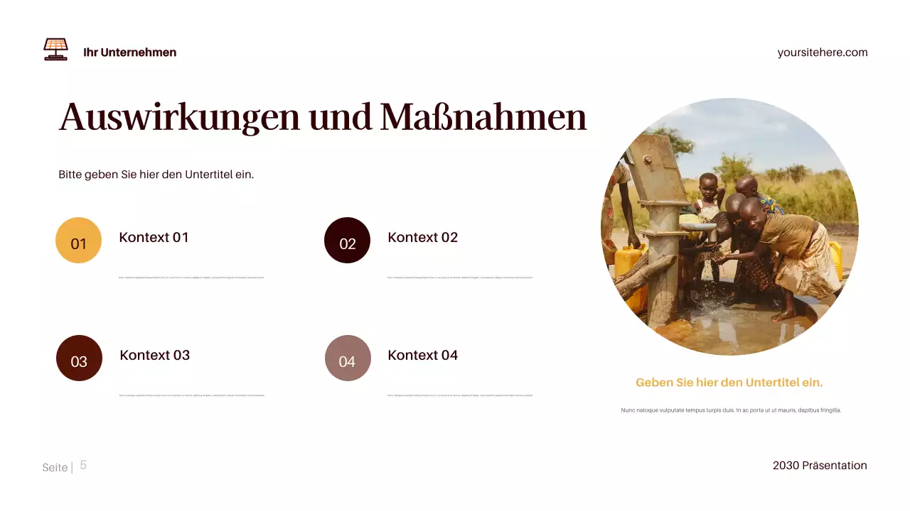 Brown Modernes Klima Präsentation