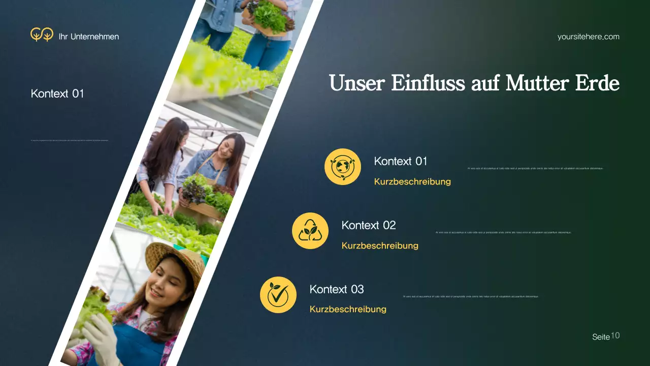 Grüne Moderne Umwelt Präsentation