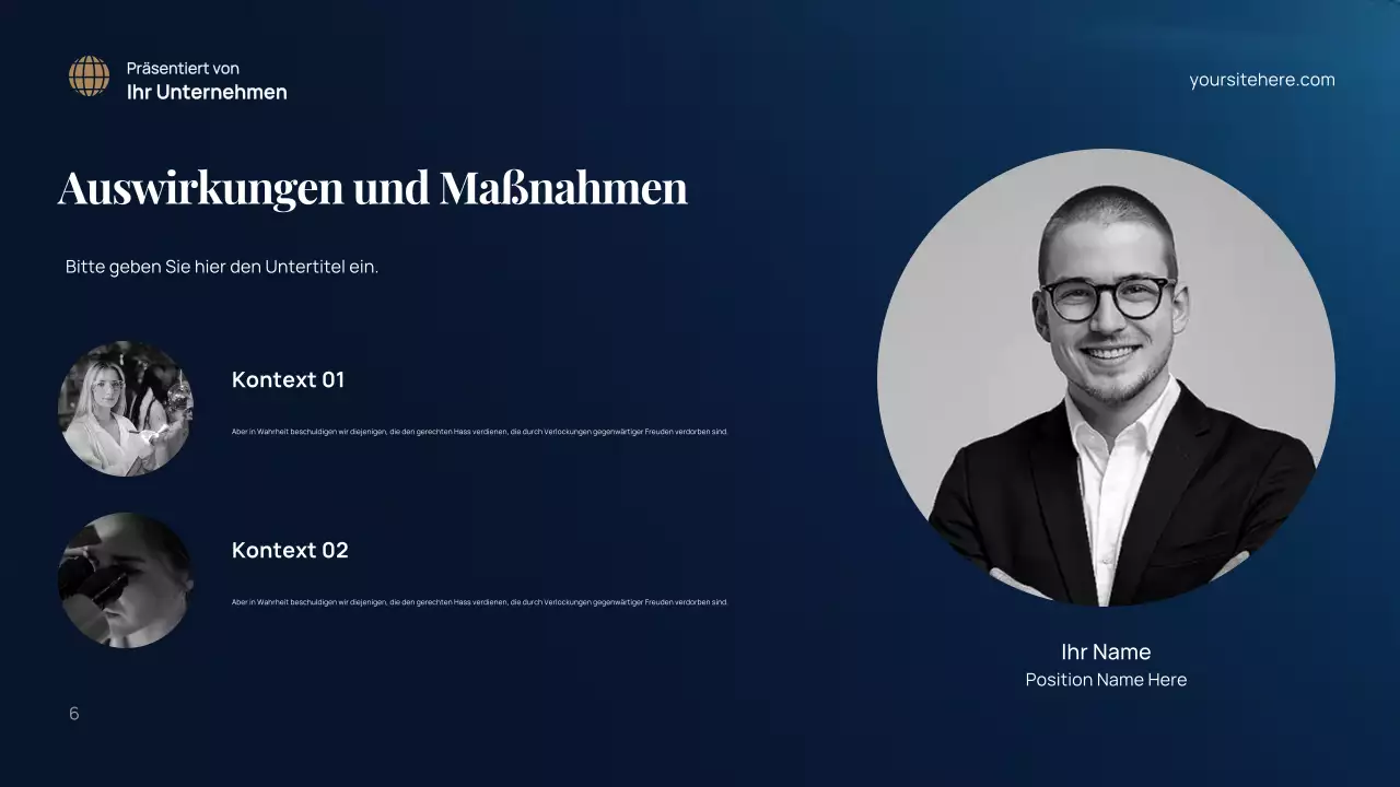 Blaue Moderne Umgebung Präsentation