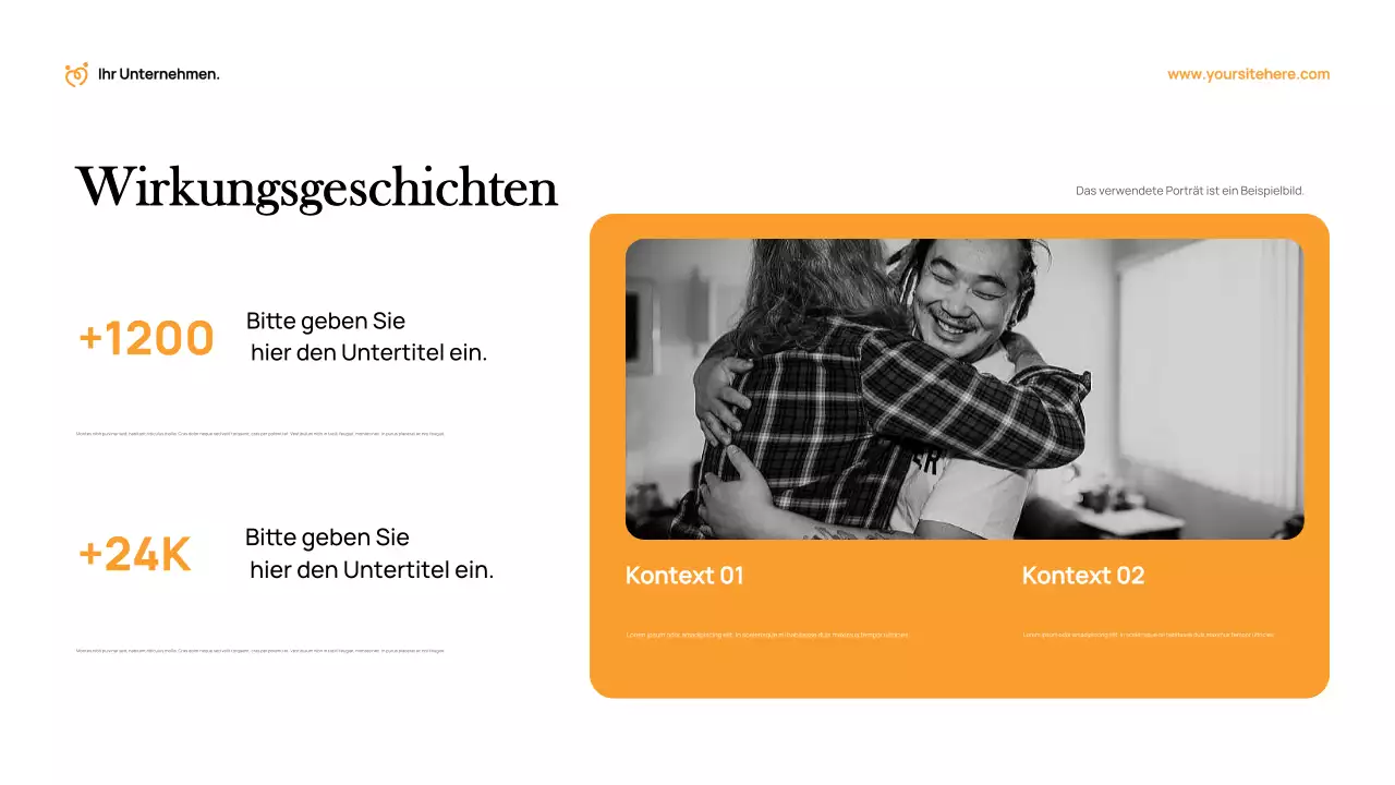 Orange Modern Fundraising-Dokument