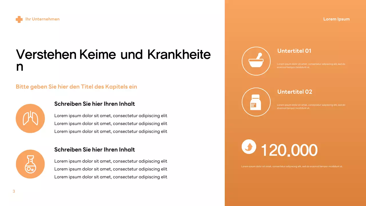 Informationen zu beigen modernen Keimen