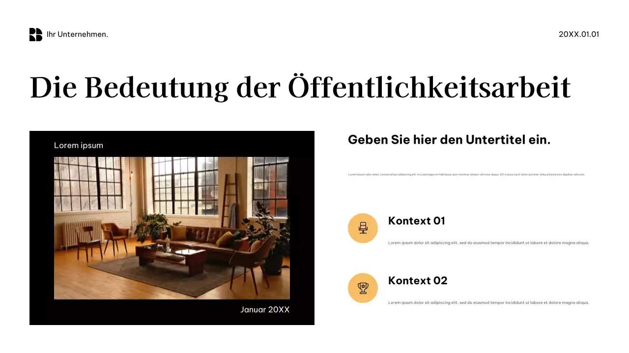 Schwarze moderne Geschäftsförderung