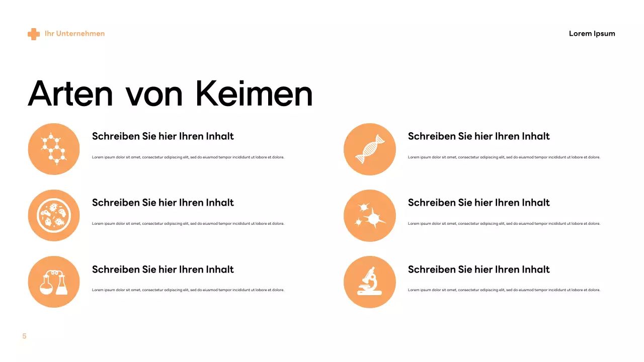 Informationen zu beigen modernen Keimen