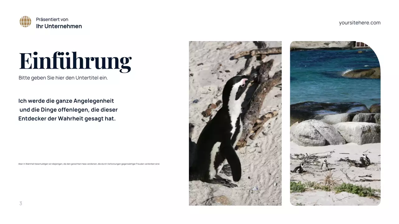 Blaue Moderne Umgebung Präsentation