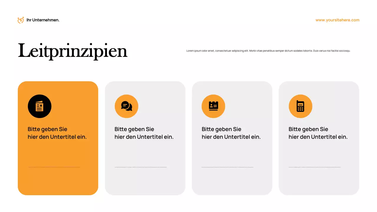 Orange Modern Fundraising-Dokument