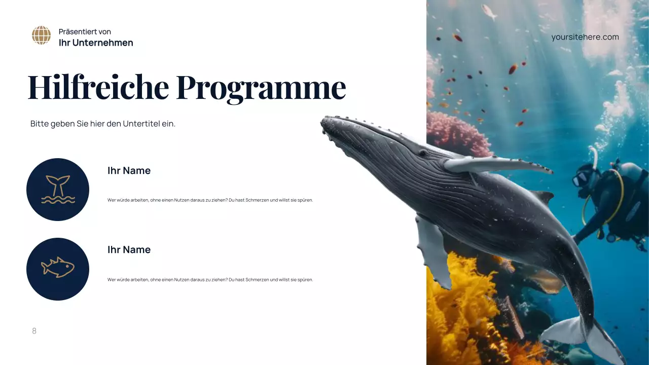 Blaue Moderne Umgebung Präsentation