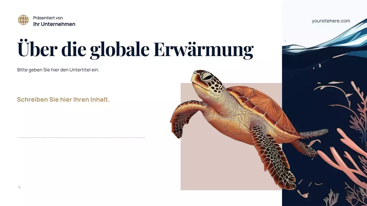 Blaue Moderne Umgebung Präsentation