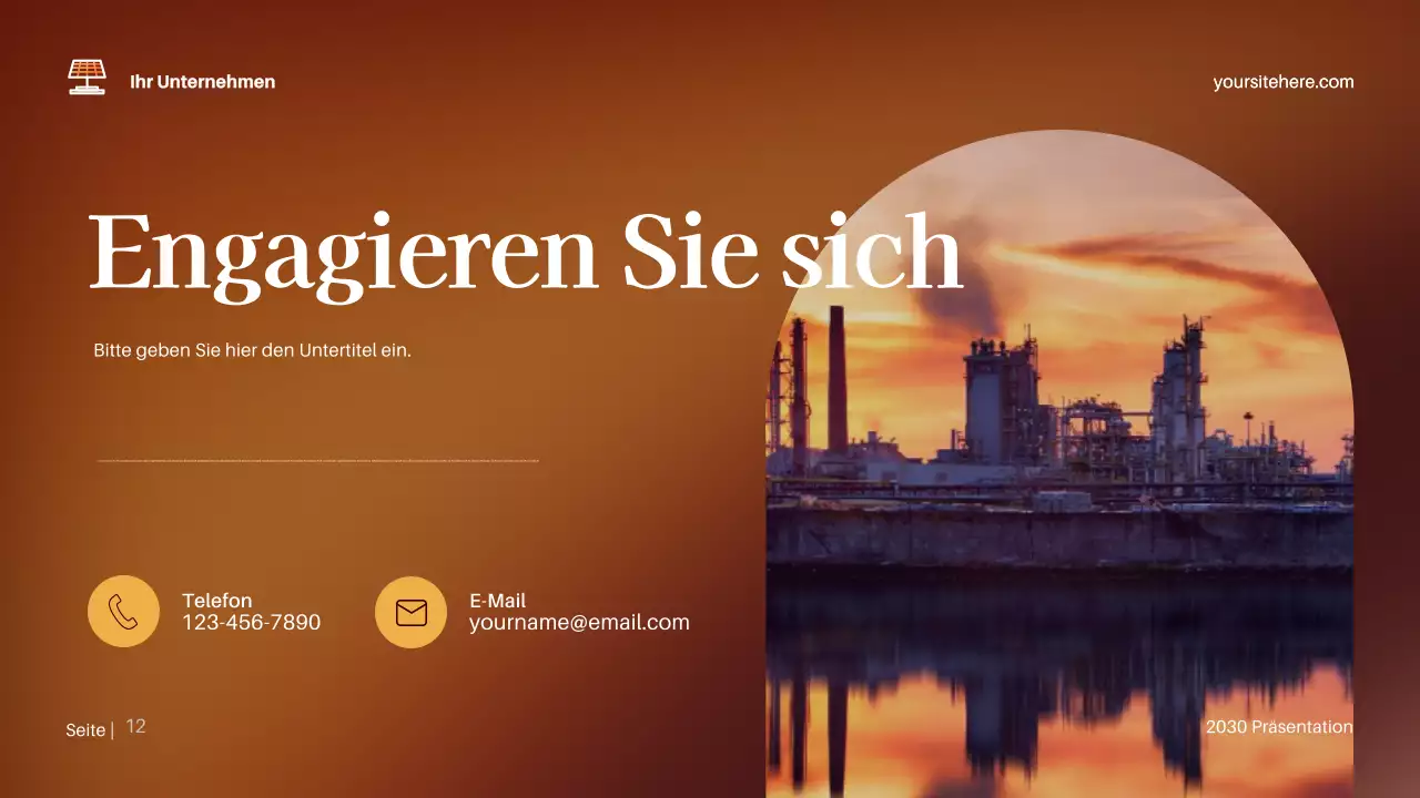 Brown Modernes Klima Präsentation