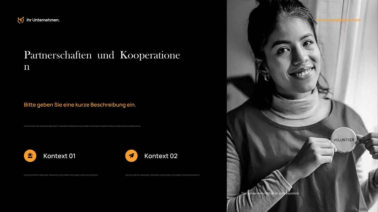 Orange Modern Fundraising-Dokument