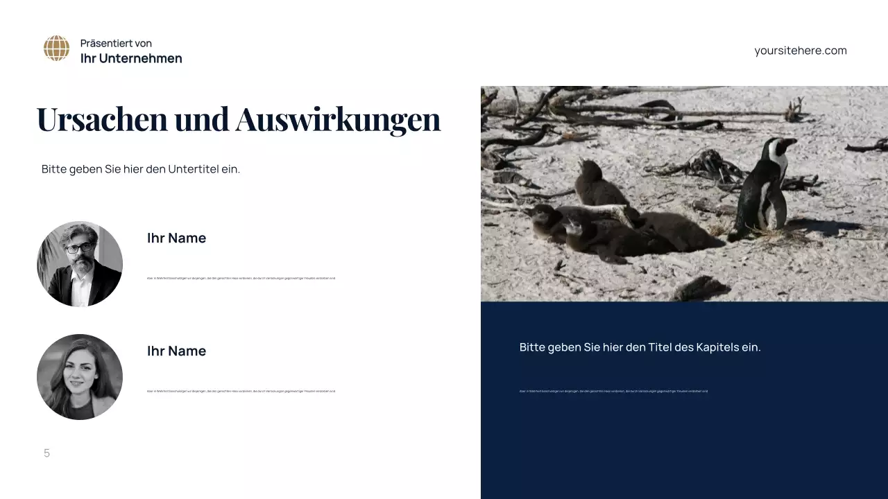 Blaue Moderne Umgebung Präsentation