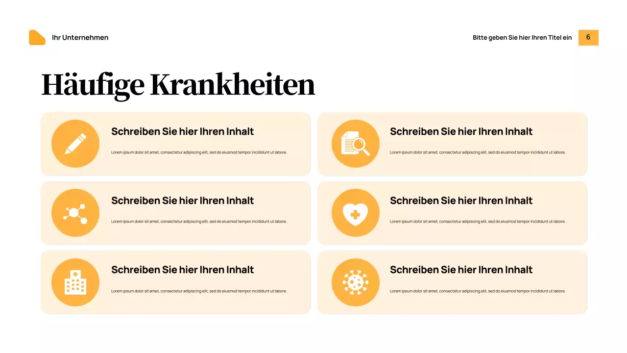 Orange Modern Health Ankündigung