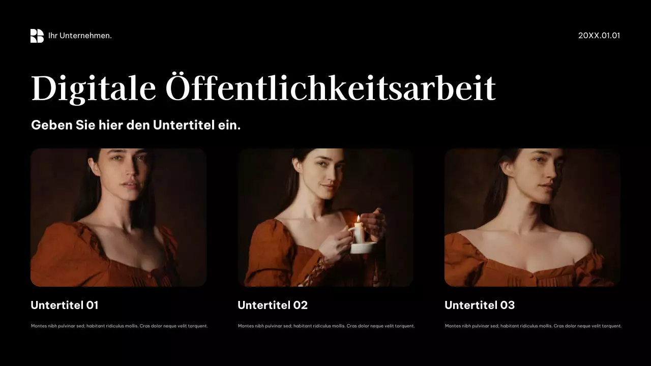 Schwarze moderne Geschäftsförderung