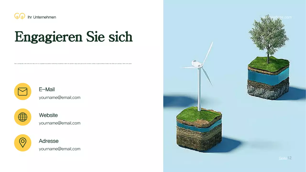 Grüne Moderne Umwelt Präsentation