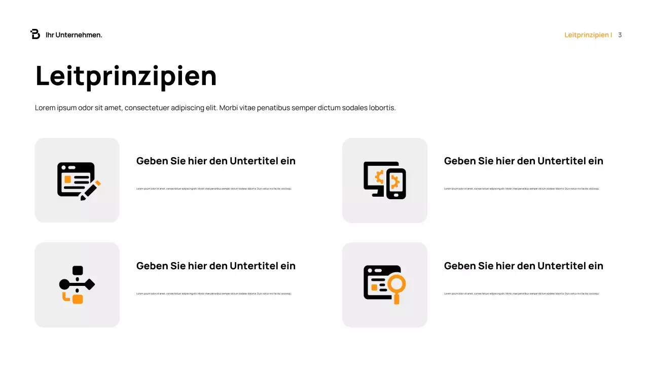 Orange Modern Fundraising-Dokument