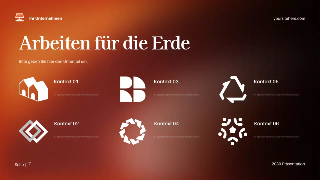 Brown Modernes Klima Präsentation