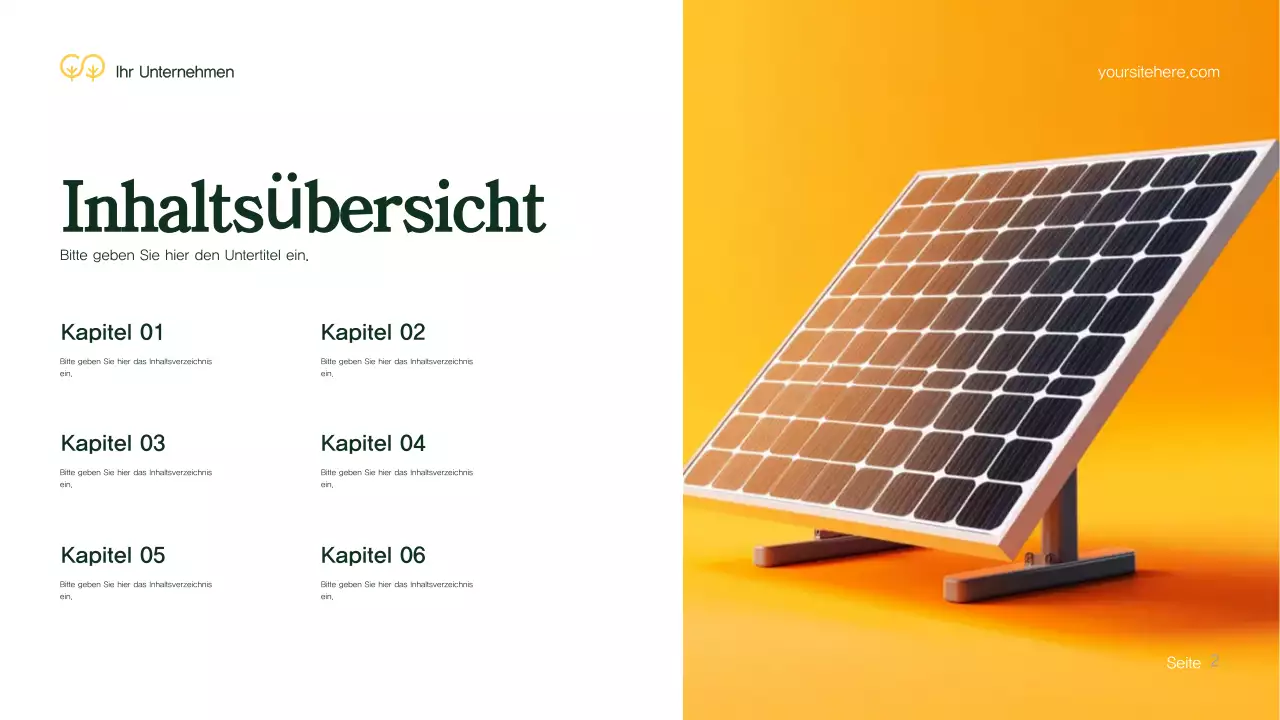 Grüne Moderne Umwelt Präsentation