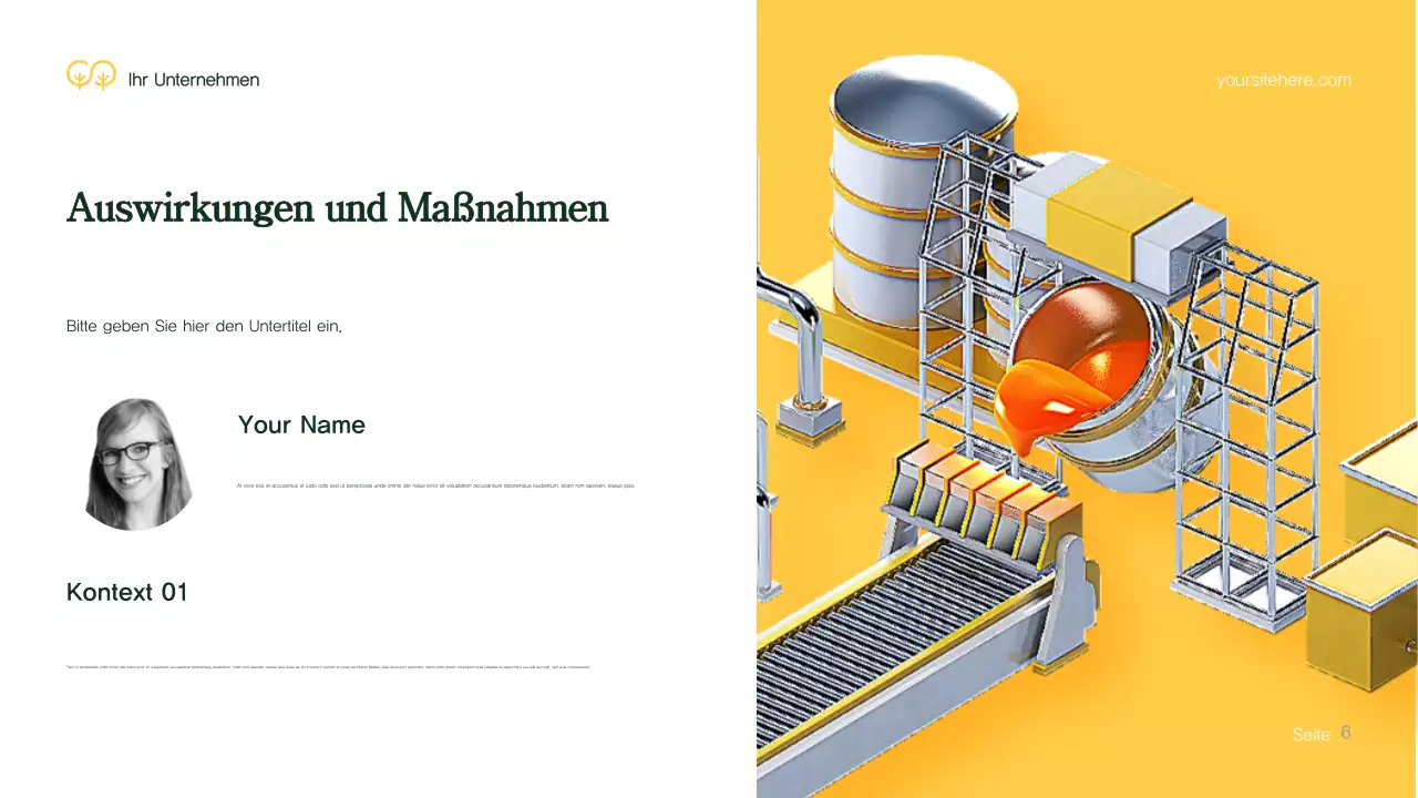 Grüne Moderne Umwelt Präsentation