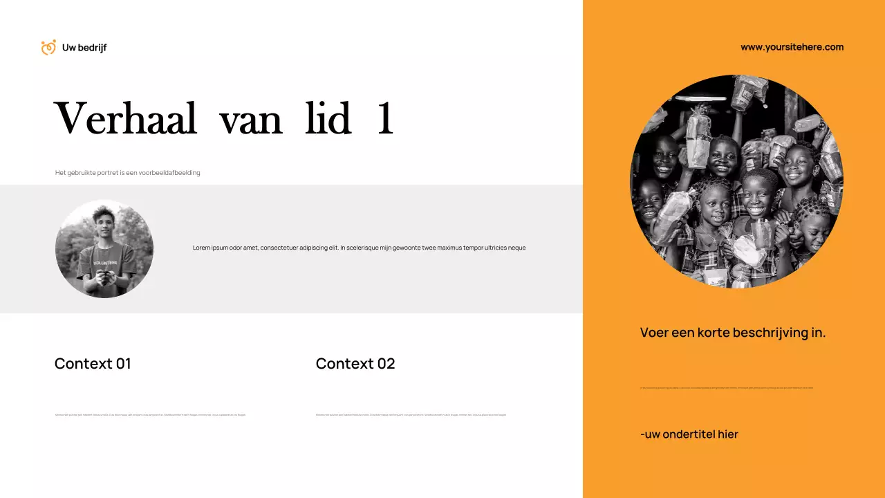 Oranje Modern Fondsenwervingsdocument