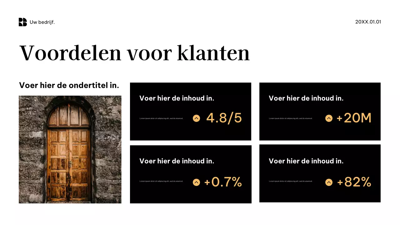Zwarte moderne zakelijke promotie