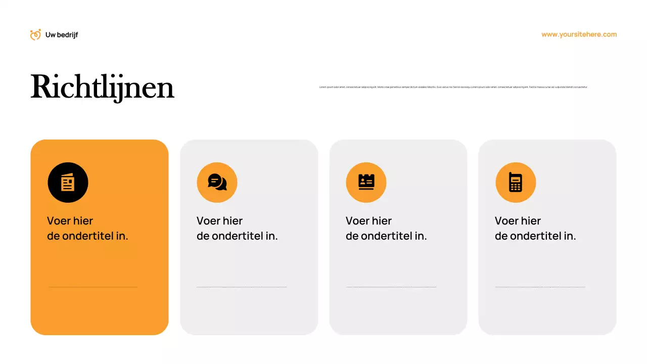 Oranje Modern Fondsenwervingsdocument