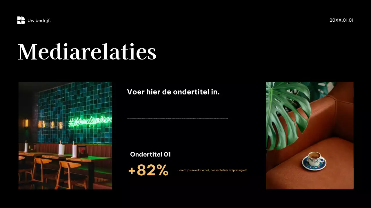 Zwarte moderne zakelijke promotie