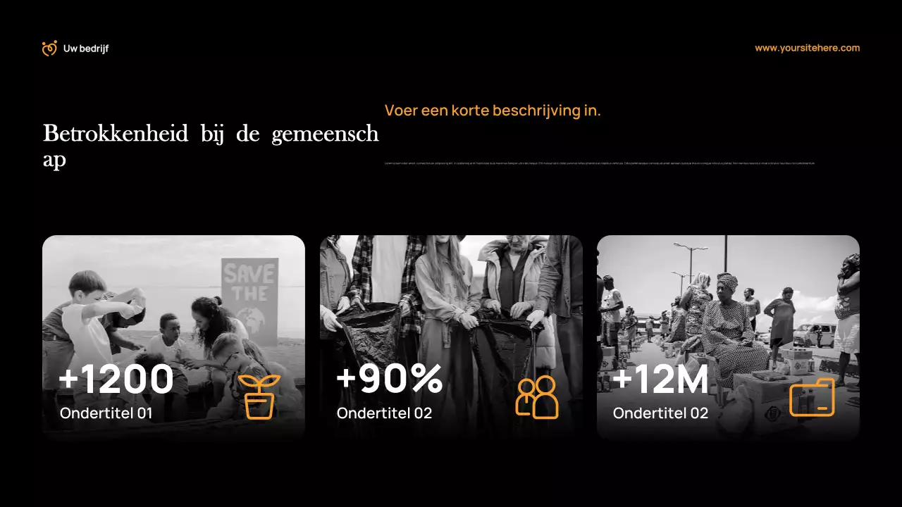 Oranje Modern Fondsenwervingsdocument