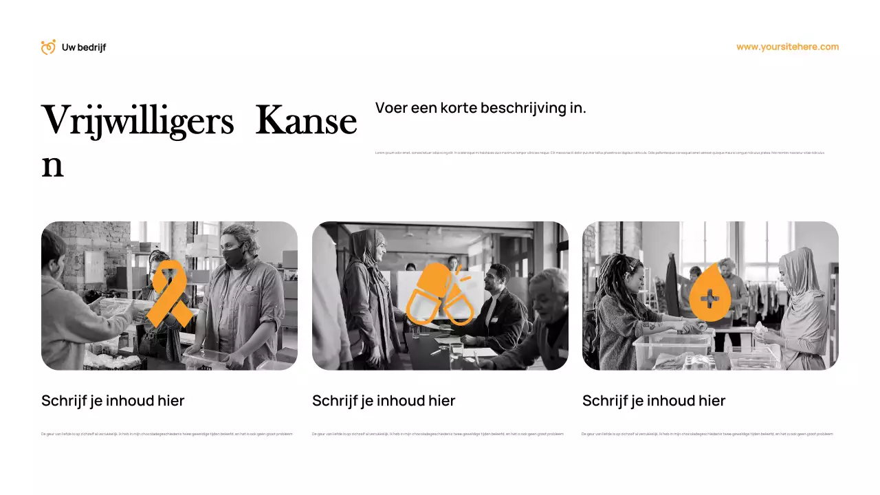 Oranje Modern Fondsenwervingsdocument