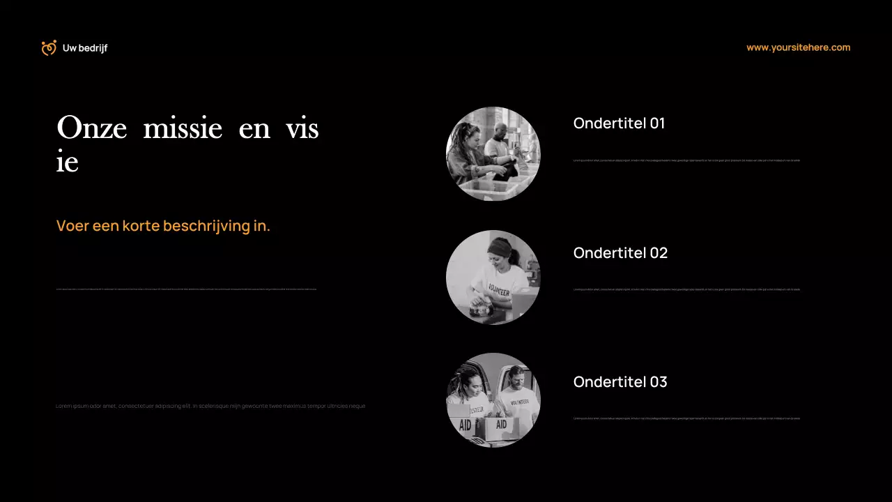 Oranje Modern Fondsenwervingsdocument