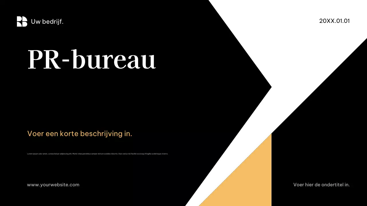 Zwarte moderne zakelijke promotie