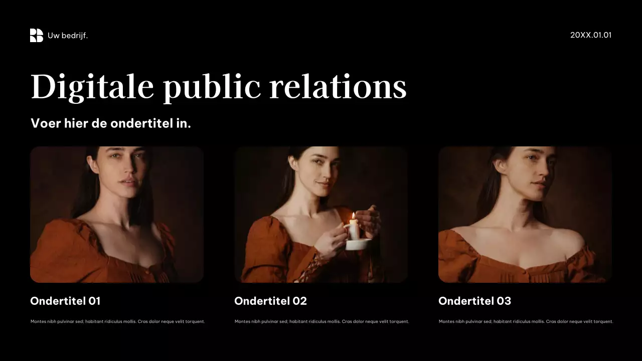 Zwarte moderne zakelijke promotie