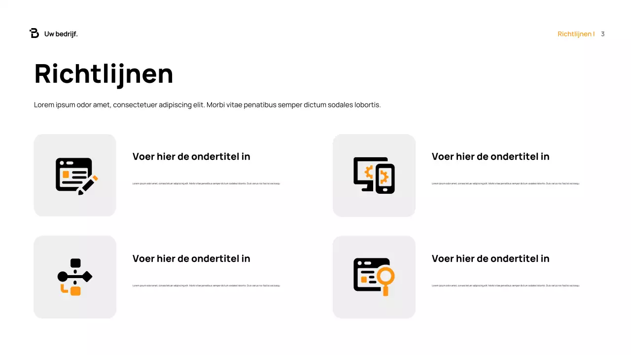Oranje Modern Fondsenwervingsdocument