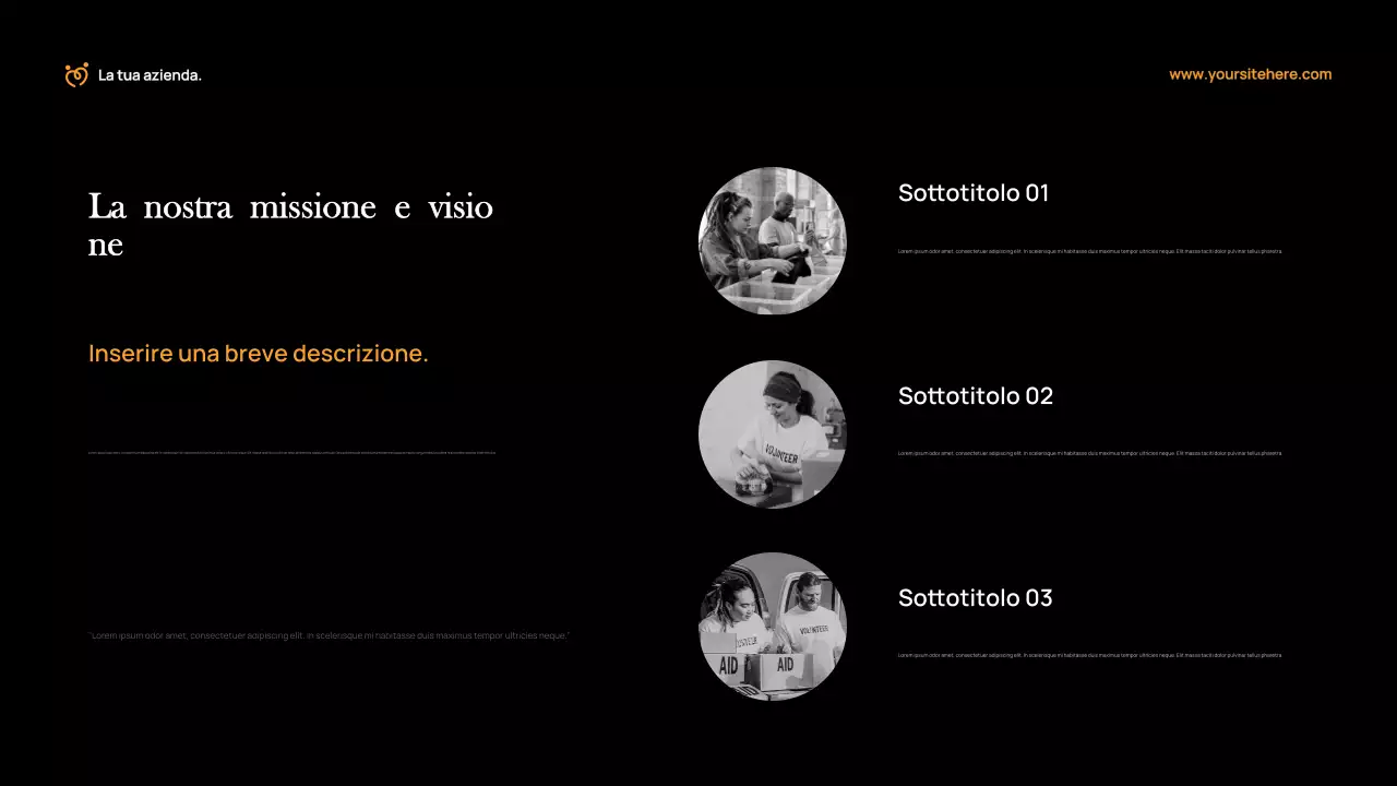 Documento di raccolta fondi moderno arancione