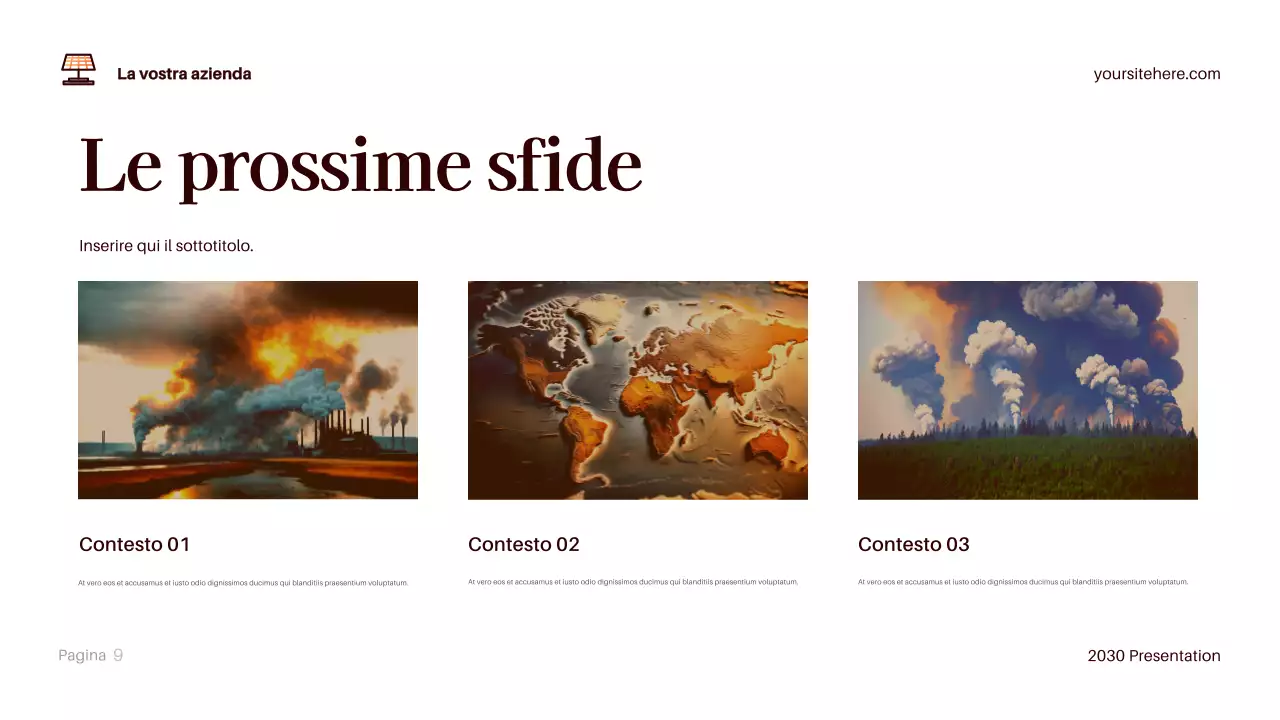 Presentazione del clima moderno di Brown