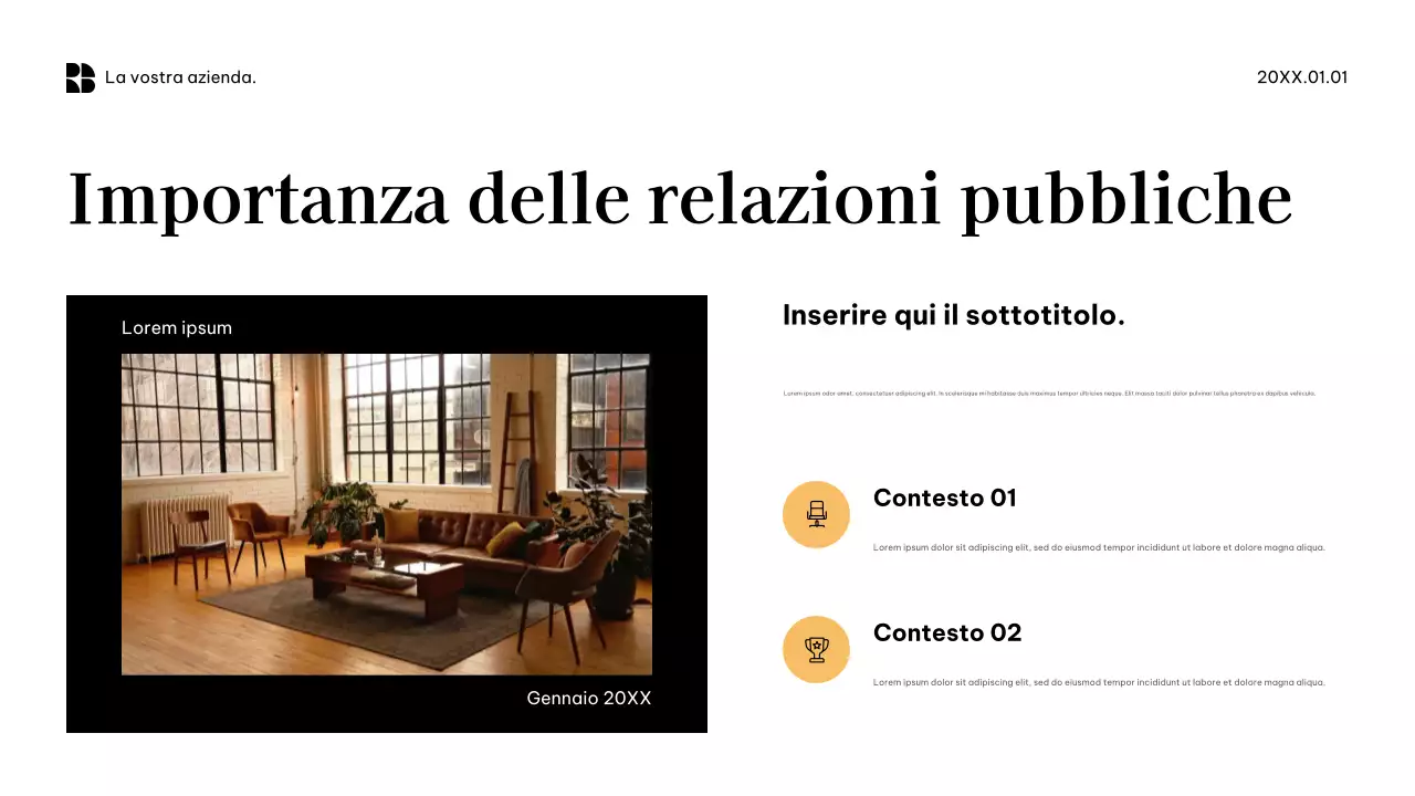 Promozione aziendale moderna nera