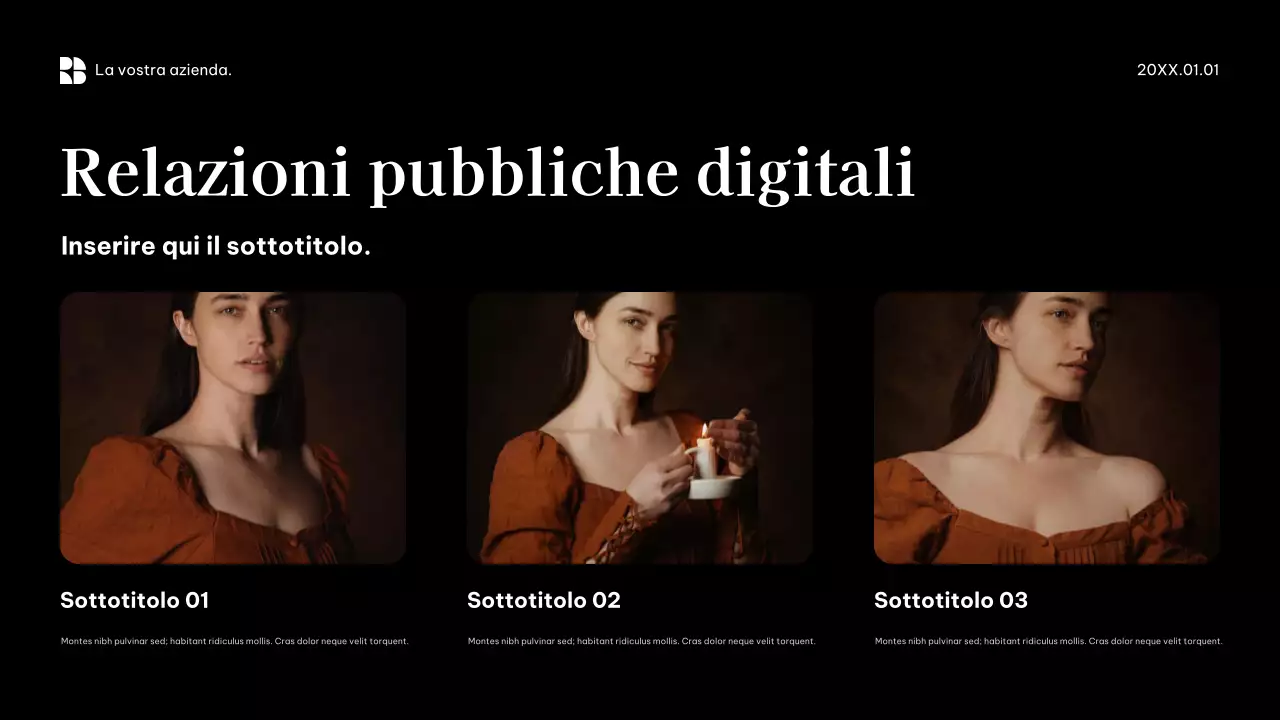 Promozione aziendale moderna nera