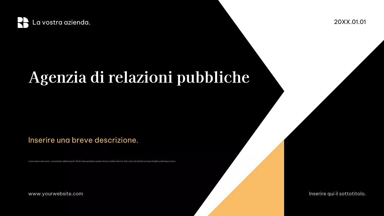 Promozione aziendale moderna nera