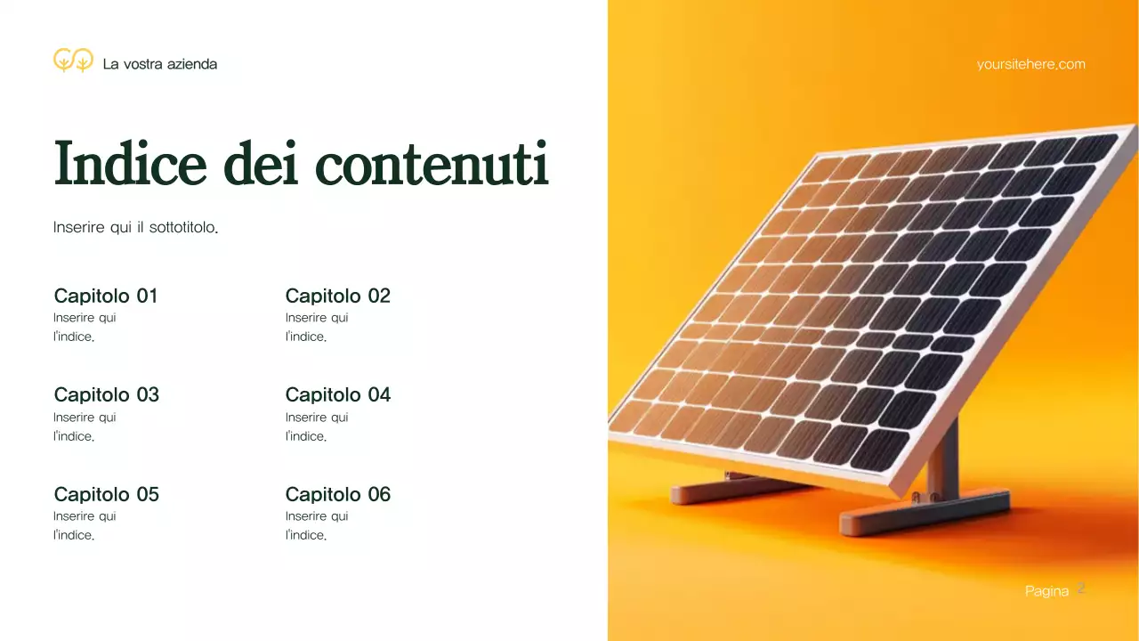 Presentazione dell'ambiente moderno verde