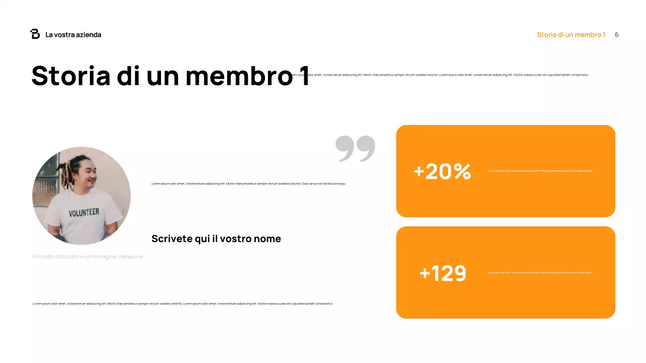 Documento di raccolta fondi moderno arancione
