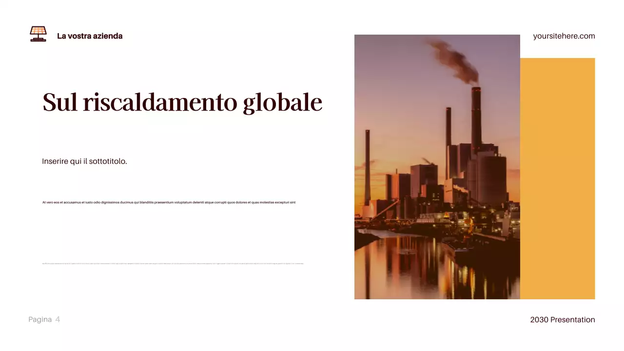 Presentazione del clima moderno di Brown