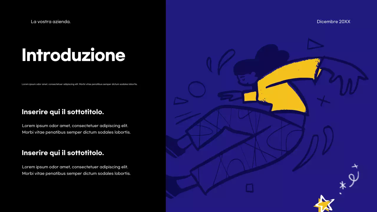 Pubblicità dell'agenzia Blue Modern