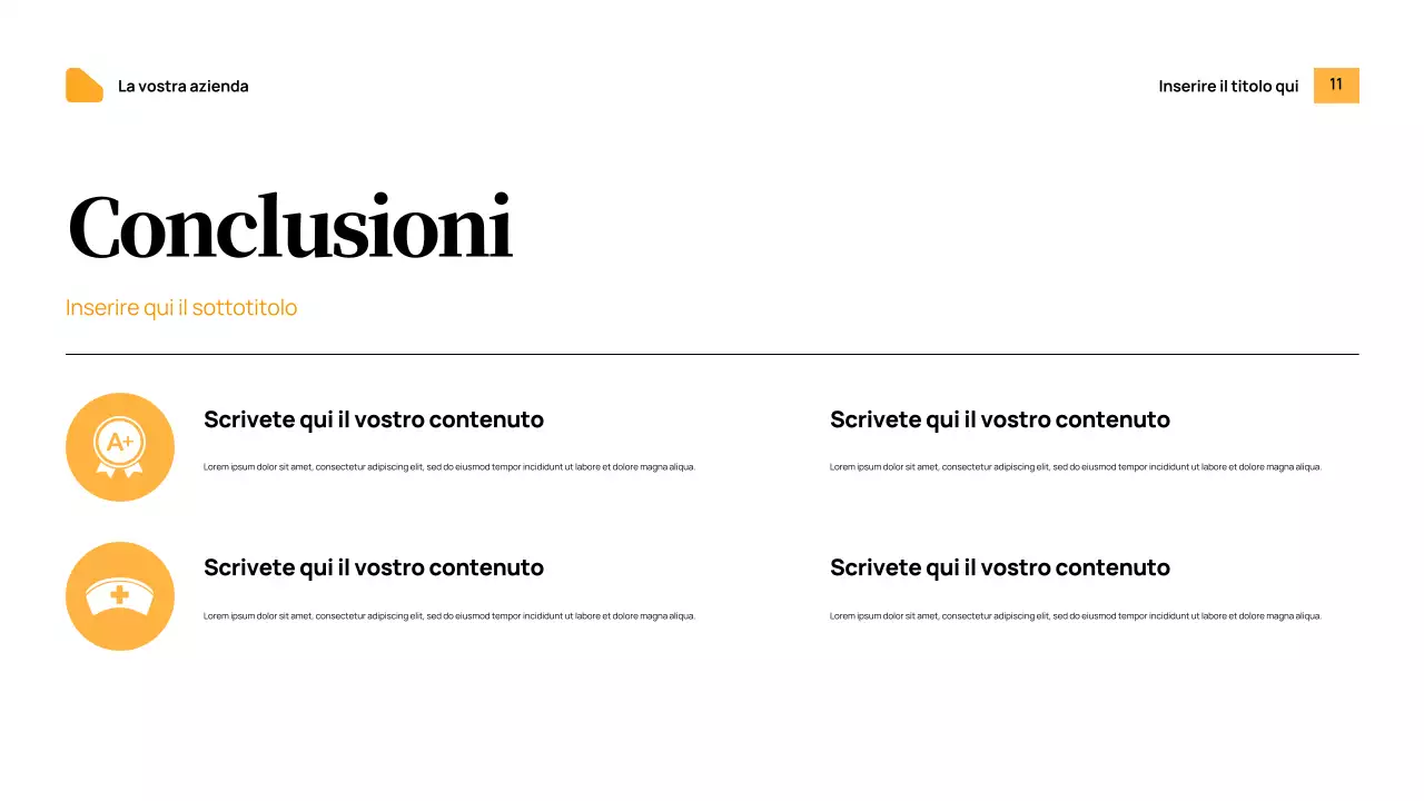 Annuncio di Orange Modern Health