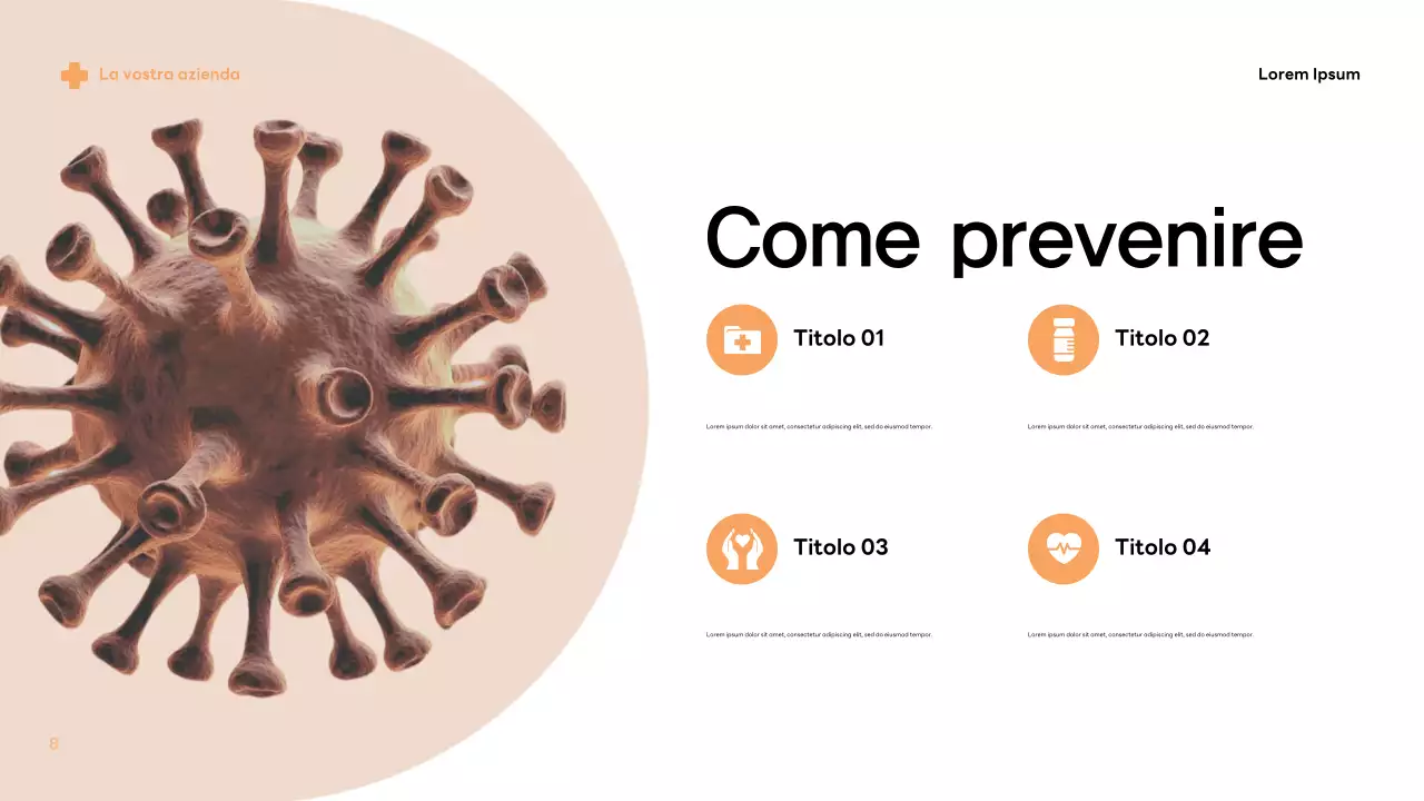 Informazioni sui germi moderni beige