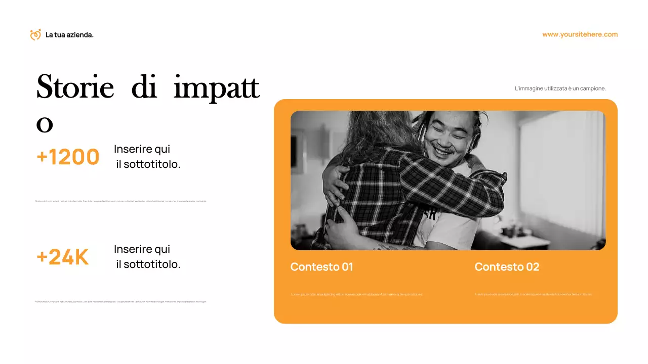 Documento di raccolta fondi moderno arancione