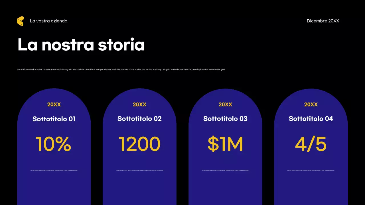 Pubblicità dell'agenzia Blue Modern