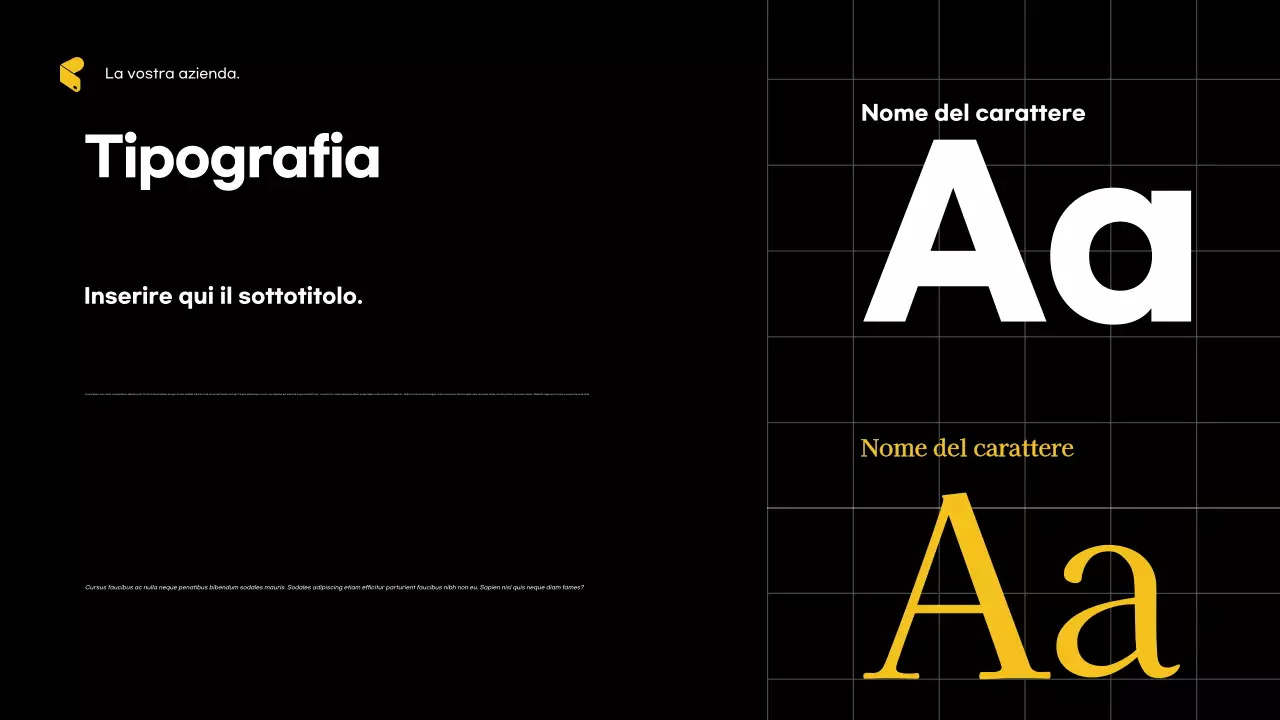 Pubblicità dell'agenzia Blue Modern